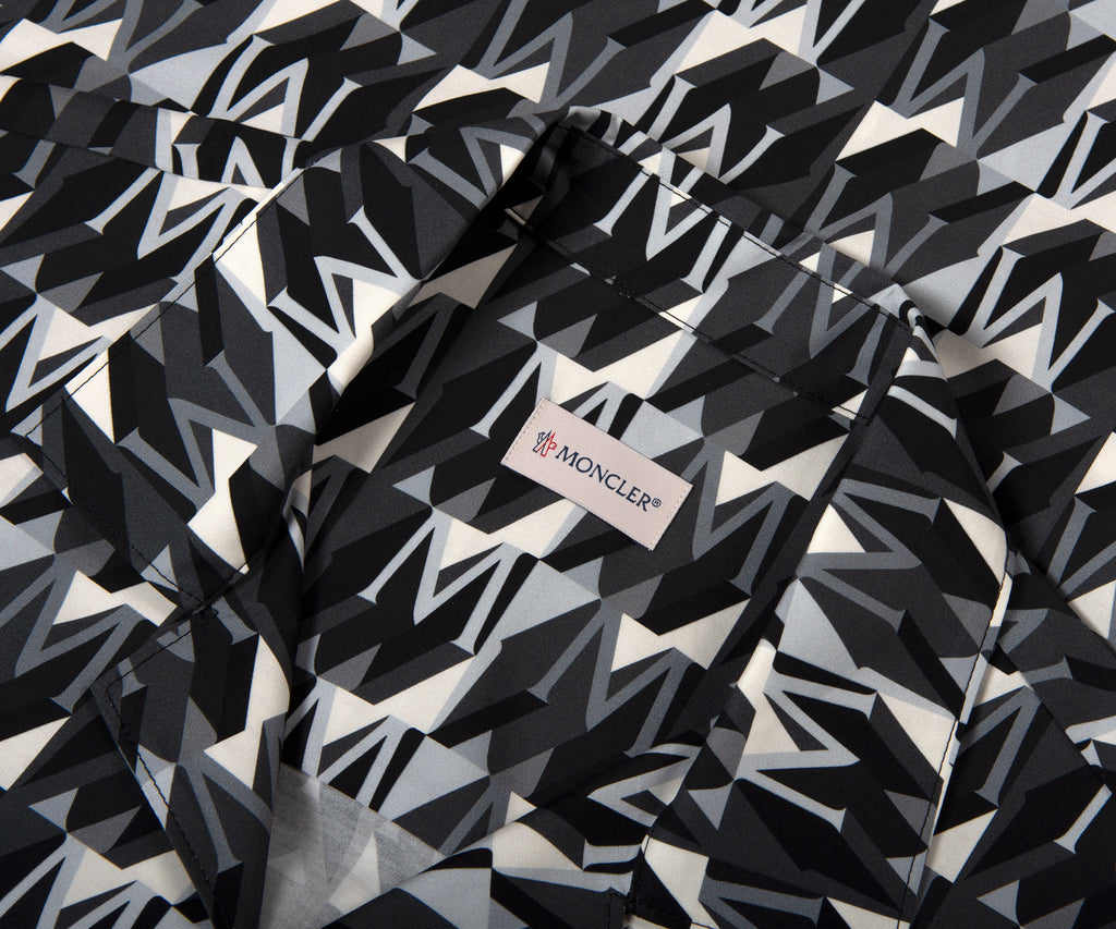 Moncler Monogramed SS Shirt Black
