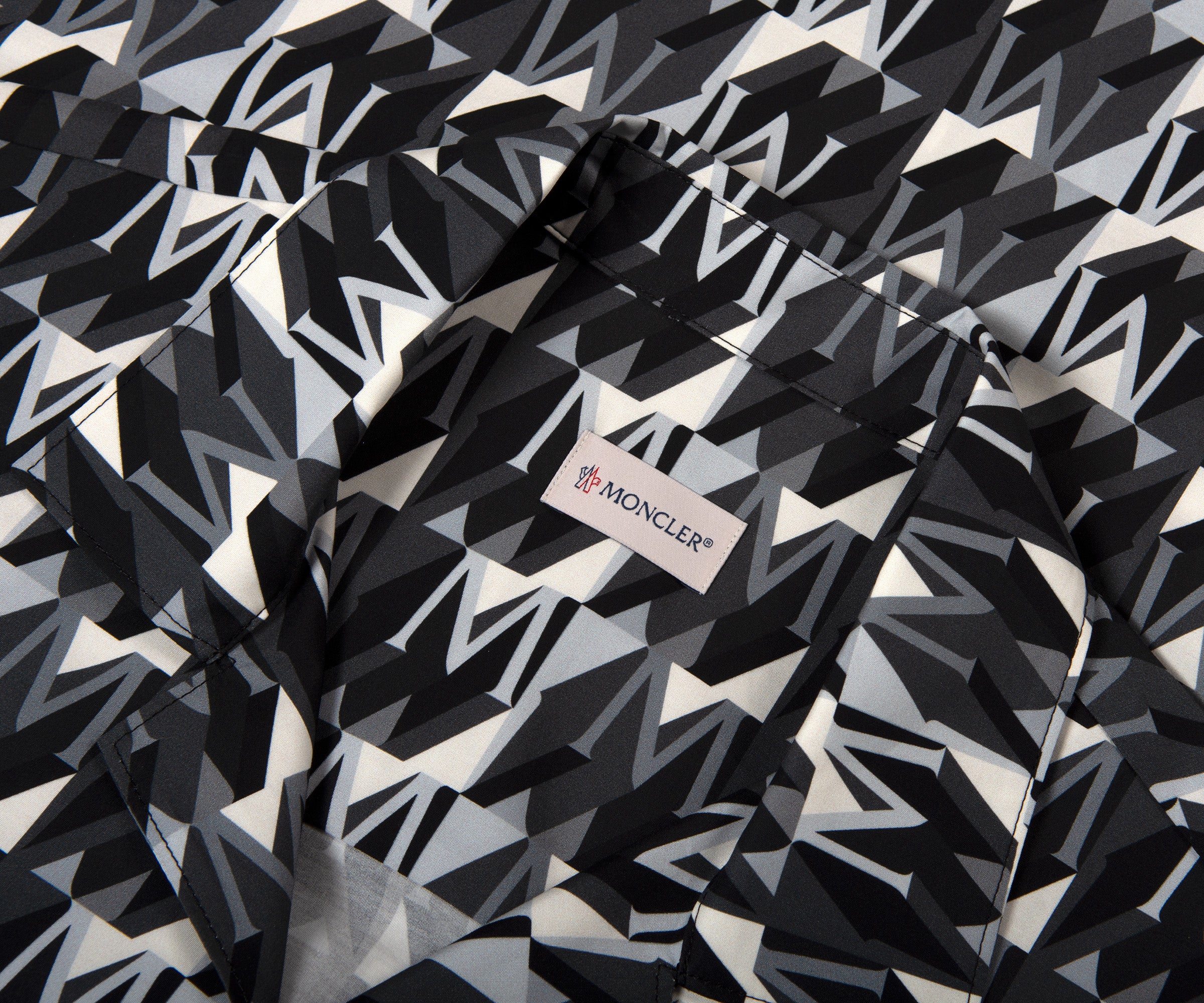 Moncler Monogramed SS Shirt Black