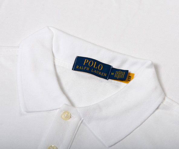 Polo Ralph Lauren CUSTOM SLIM FIT SPA TERRY POLO SHIRT White