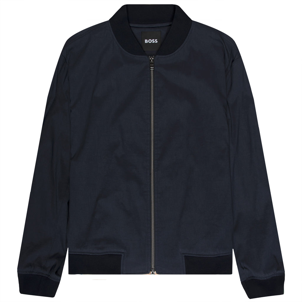 HUGO BOSS P-Hanry Nylon Bomber Jacket Navy