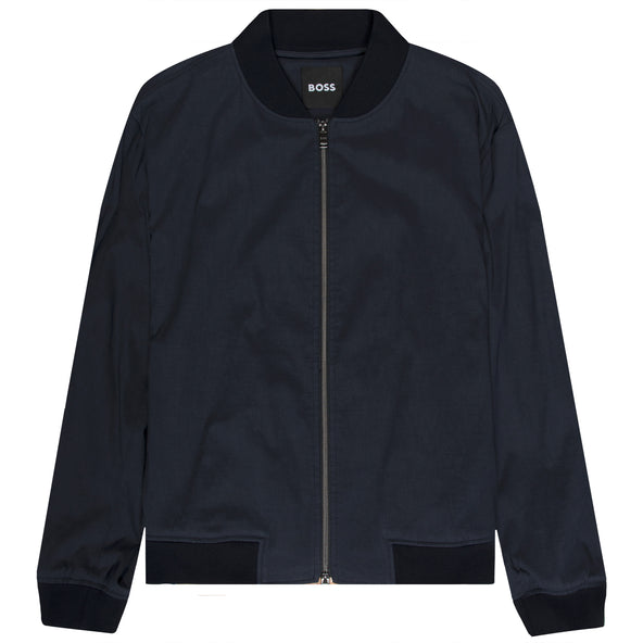 HUGO BOSS P-Hanry Nylon Bomber Jacket Navy