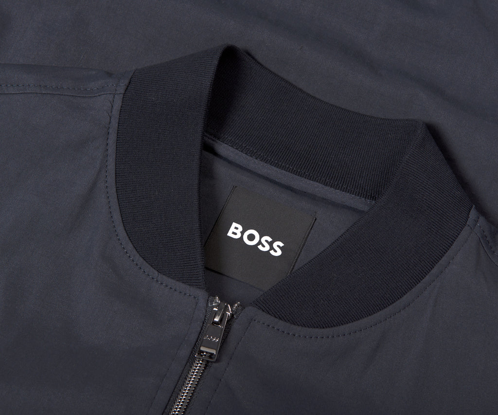 HUGO BOSS P-Hanry Nylon Bomber Jacket Navy