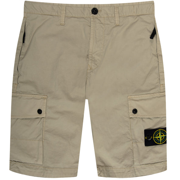 Stone Island Bermuda Cargo Shorts Beige