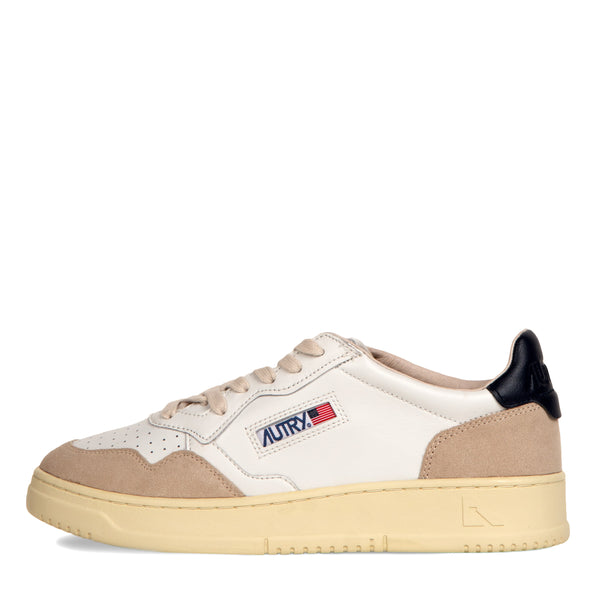 Autry Low Top Leather Sneakers White And Navy