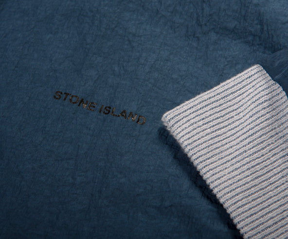 Stone Island Ribbed Reversible Hoodie Sky Blue