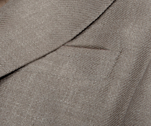 Canali Wool, Silk & Linen Blazer Taupe