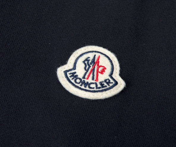 Moncler 1952 Quilted Detail Hooded Sweatshirt Navy