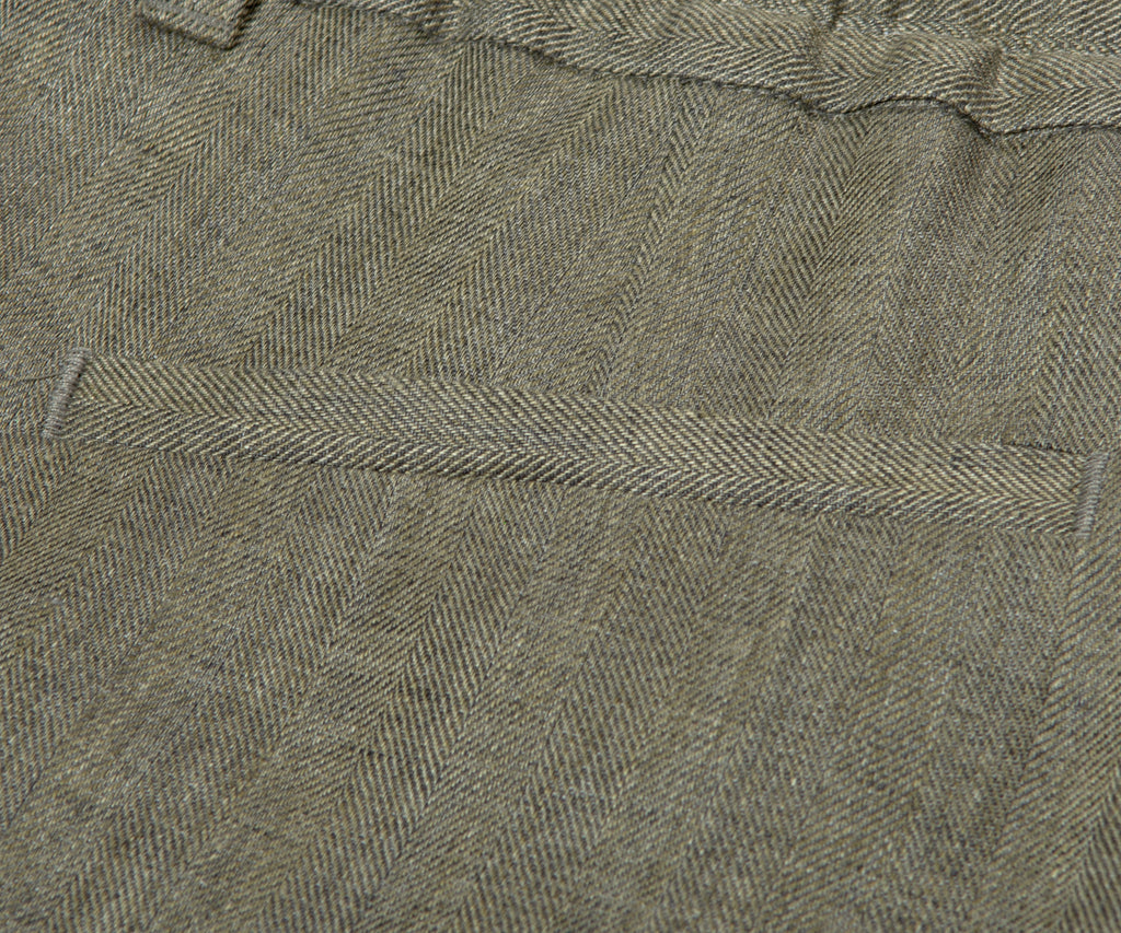 HUGO BOSS  L-Peet Linen Trouser Khaki