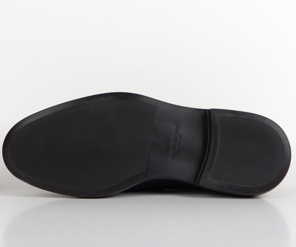 Thom Browne Pebble Grained Leather Loafers Rubber Sole Navy