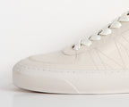Moncler Monclub Stitched Leather Trainer Off-White