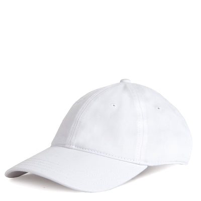 Side Logo Twill Cap White