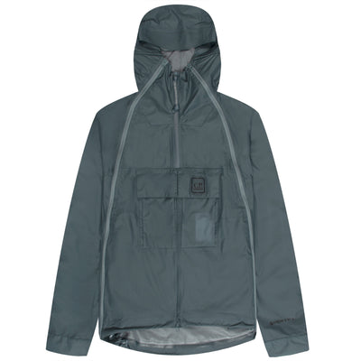 C.P. Company Metropolis Pertex Hooded Bloom Jacket Turbulenc Blue