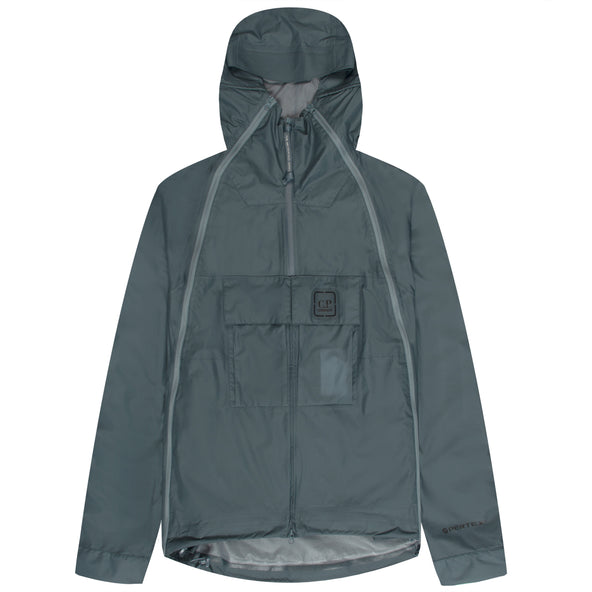 C.P. Company Metropolis Pertex Hooded Bloom Jacket Turbulenc Blue