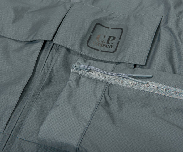 C.P. Company Metropolis Pertex Hooded Bloom Jacket Turbulenc Blue