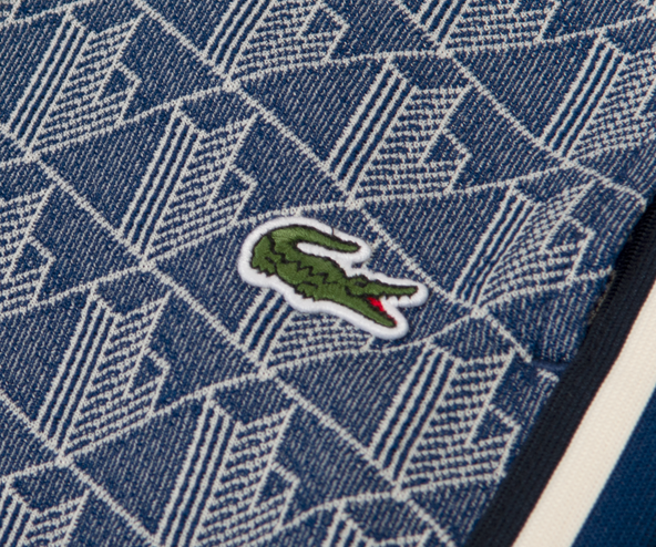 Lacoste Monogram Jacquard Tracksuit Trousers Navy