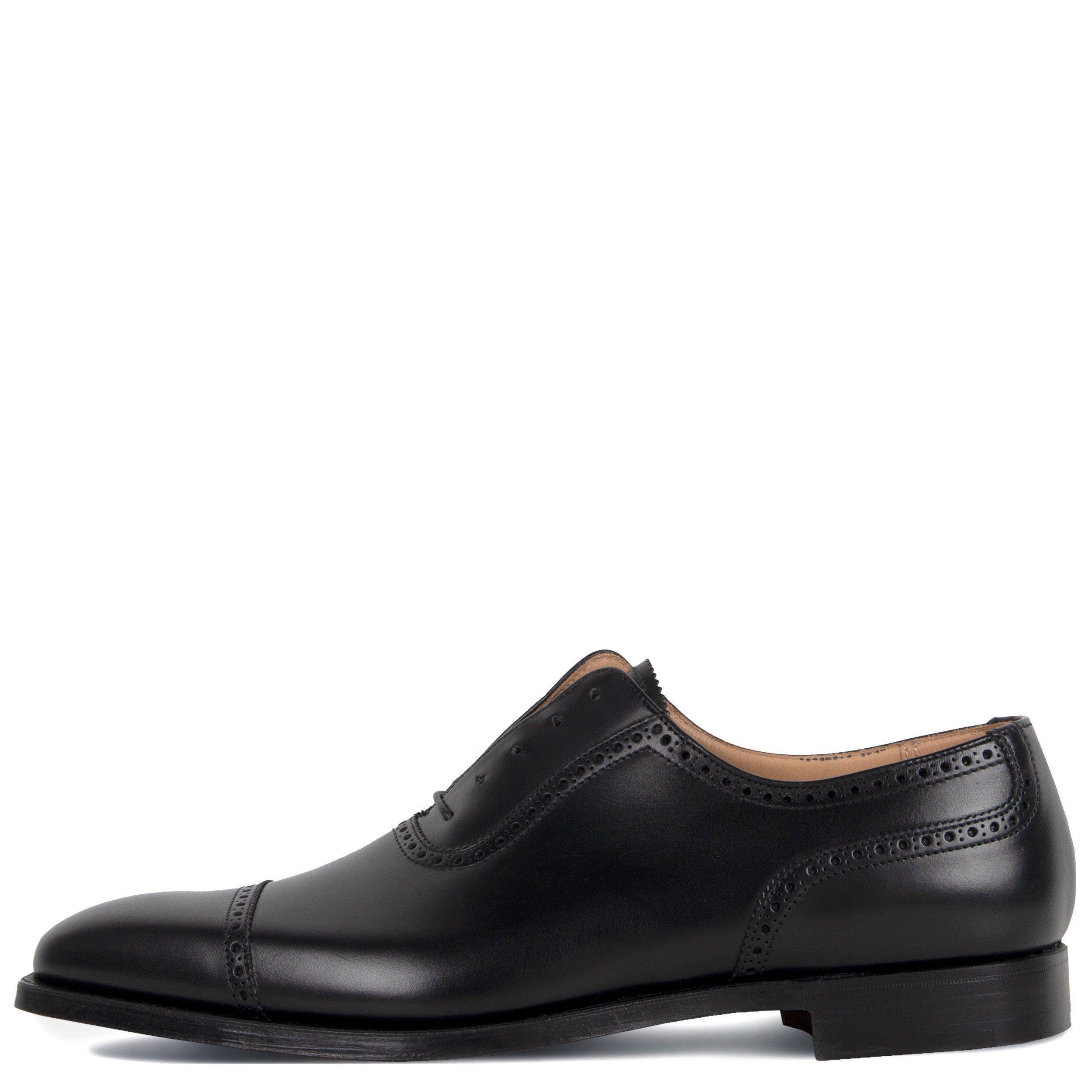 Crockett & Jones Westbourne Punched Toe cap Shoe Black