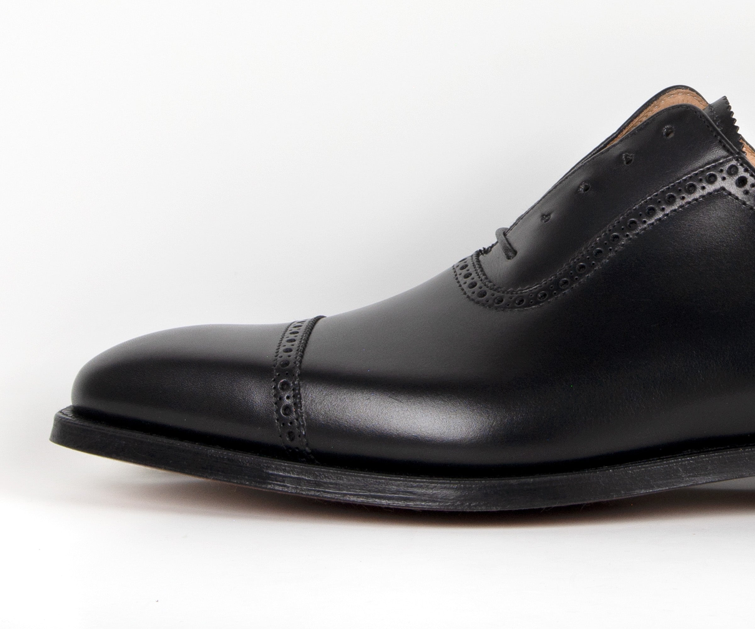 Crockett & Jones Westbourne Punched Toe cap Shoe Black