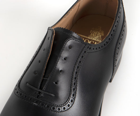 Crockett & Jones Westbourne Punched Toe cap Shoe Black