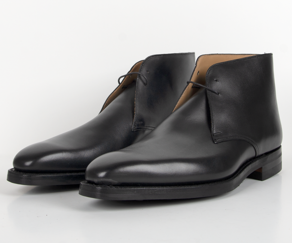 Crockett & Jones Tetbury Leather Ankle Boot Black