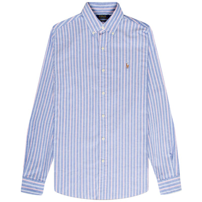 Polo Ralph Lauren Striped LS Oxford Shirt Blue/Pink