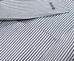 BRUNELLO CUCINELLI Striped Comfort Cotton Suit Blue