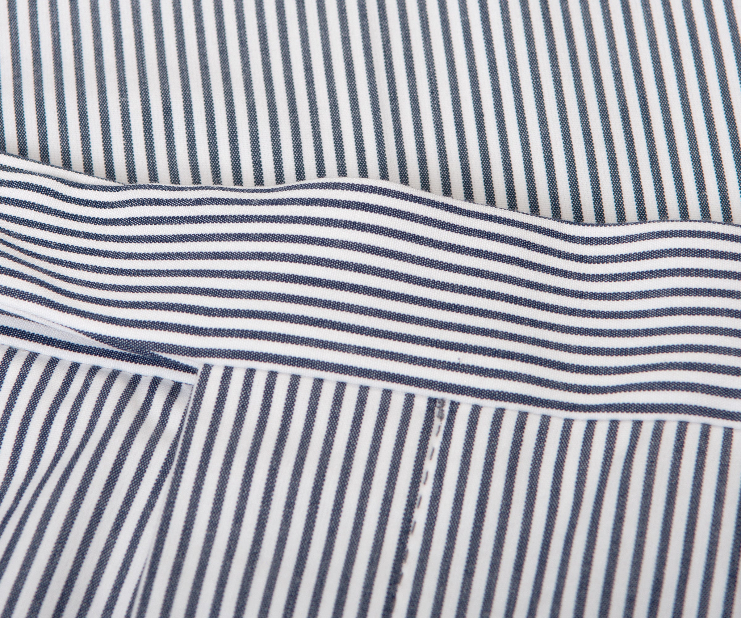 BRUNELLO CUCINELLI Striped Comfort Cotton Suit Blue