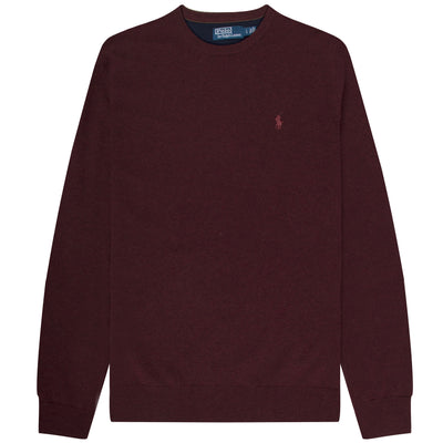 Polo Ralph Lauren Classic Logo Crewneck Knit Classic Wine