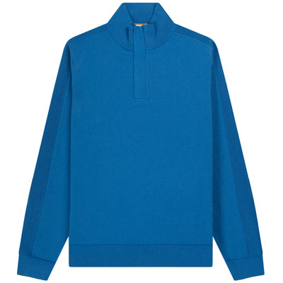 HUGO BOSS Loberto 1/4 Zip Knit Medium Blue