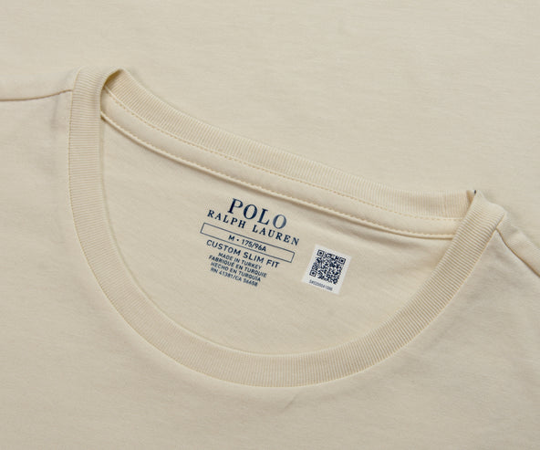 Polo Ralph Lauren Classic Fit Jersey Crewneck T-Shirt Herbal Milk