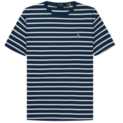 Polo Ralph Lauren Jersey Crew neck Striped T-Shirt Navy/White