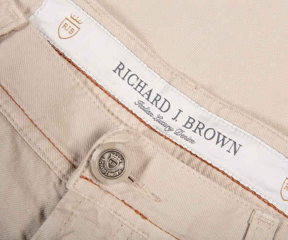 Richard J. Brown Tokyo Icon Daily Comfort Jeans Light Beige