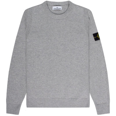 Stone Island Lambswool Crew Neck Knit Grey