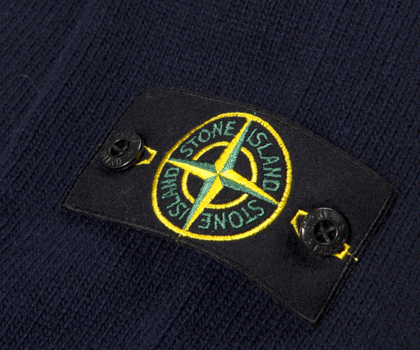 Stone Island Lambswool Crew Neck Knit Navy