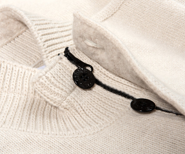 Stone Island 1/4 Button Knitted Jumper Plaster