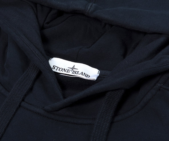 Stone Island Popover Hooded Sweatshirt Navy