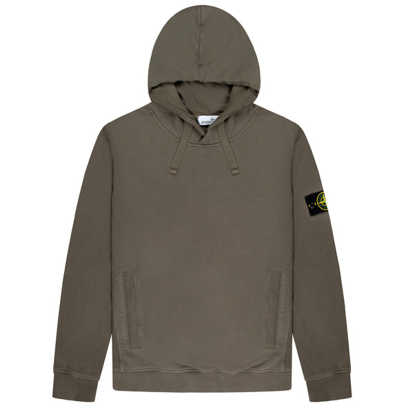 Stone Island Popover Hooded Sweatshirt Walnut
