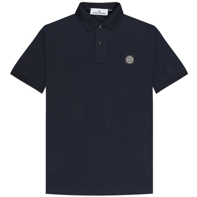 Stone Island Box Logo Polo Navy