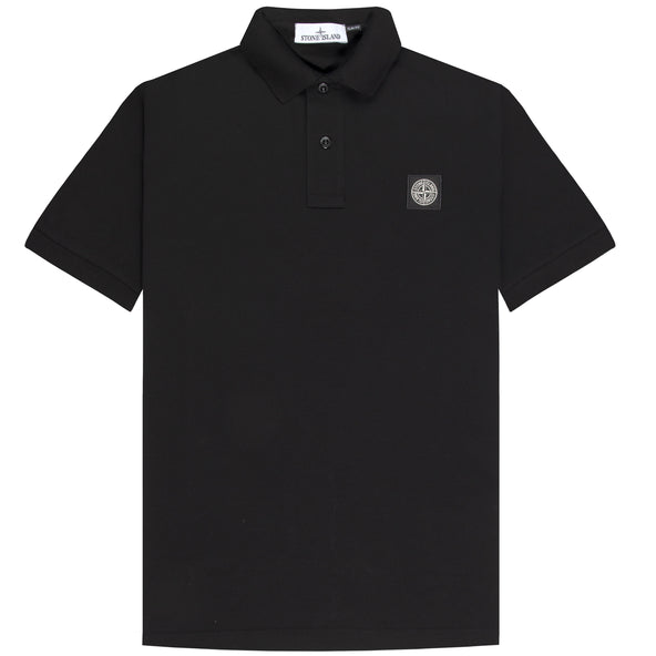Stone Island Box Logo Polo Black