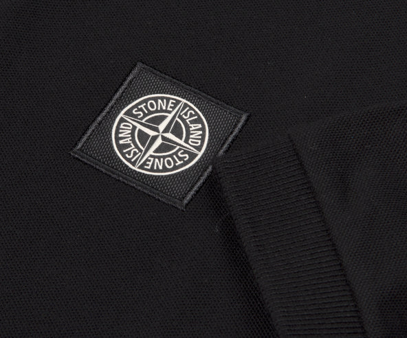 Stone Island Box Logo Polo Black