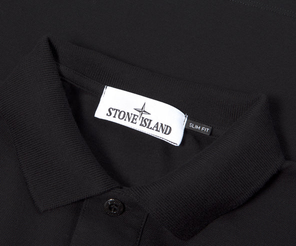 Stone Island Box Logo Polo Black
