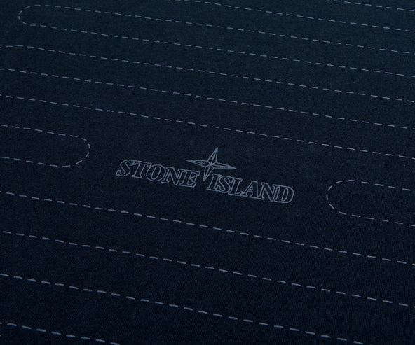 Stone Island Compass Chest & Back Print Navy