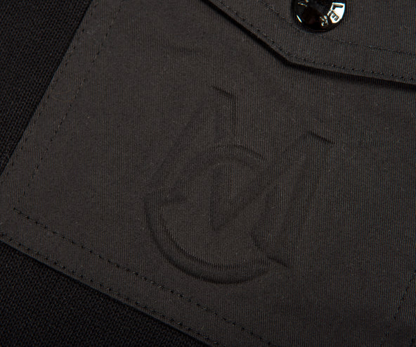 Moncler Patch Pocket Crewneck Knit Jumper Black