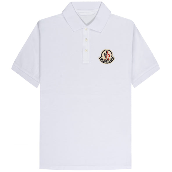Moncler Pixel logo Polo White