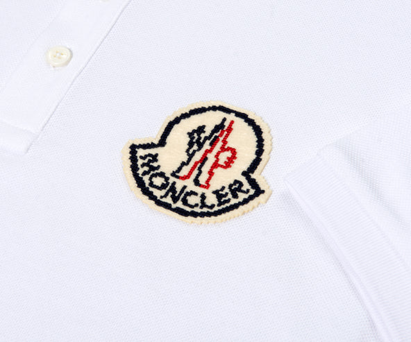 Moncler Pixel logo Polo White
