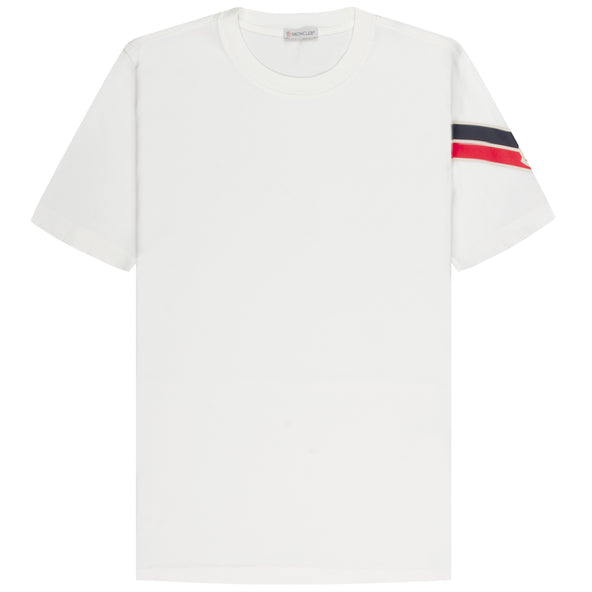 Moncler Arm Stripe T-Shirt Off-White