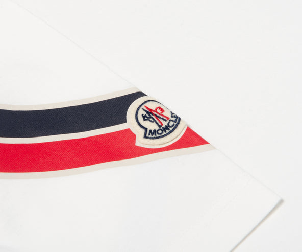 Moncler Arm Stripe T-Shirt Off-White