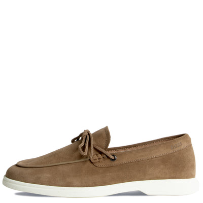HUGO BOSS Sienne Mocc sdrb Suede Boat Shoe Beige