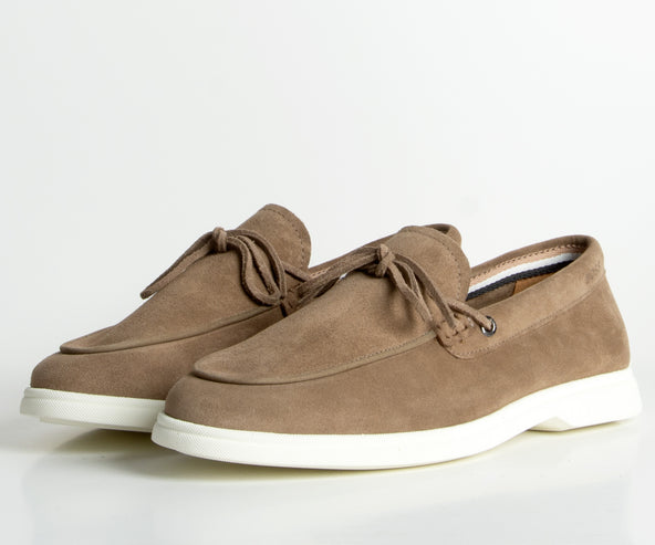 HUGO BOSS Sienne Mocc sdrb Suede Boat Shoe Beige