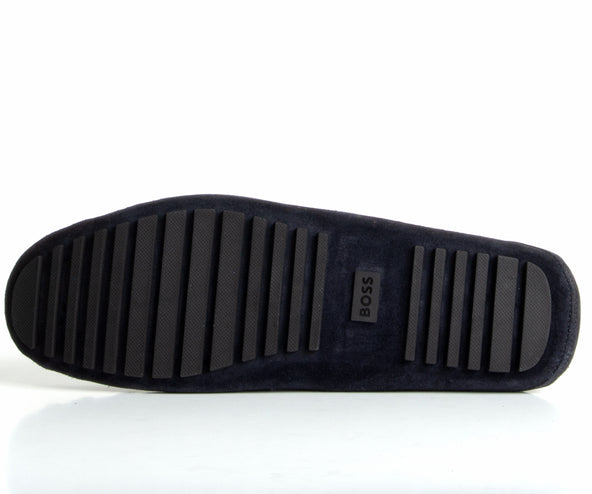 HUGO BOSS Driver Moccasins Leather Dark Blue