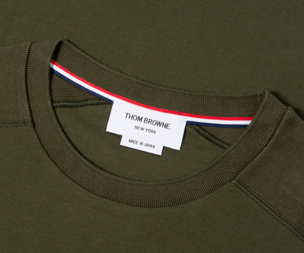 Thom Browne 4 Bar Armed Striped T-Shirt Green